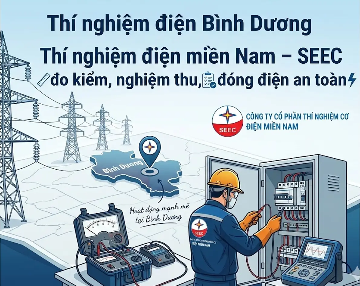 Thí nghiệm điện miền Nam (Bình Dương) | SEEC – Đo kiểm, nghiệm thu, đóng điện an toàn